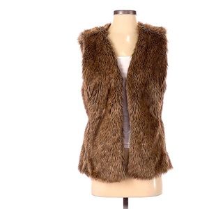 Faux fur vest